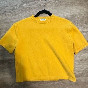 Madewell Mustard Cashmere Sweater